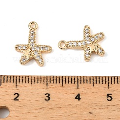 Латунные микропаве прозрачные кубические циркониевые подвески&nbsp;KK-C155-24G