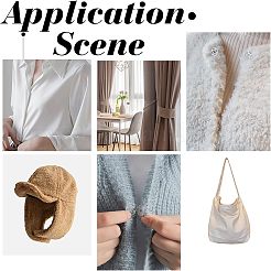 180 комплект кнопок для шитья 6 стилей AJEW-NB0003-47