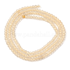 Brins de perles de quartz citron naturel chauffées&nbsp;GG-CBA4808-A01-01