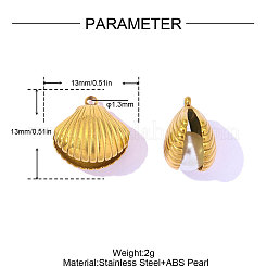 Anhänger aus Edelstahl 304&nbsp;STAS-OY017-21G