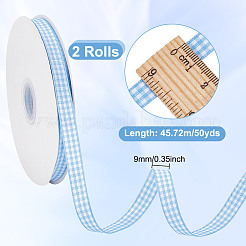 Нейлоновая лента с узором «тартан» для аксессуаров одежды OCOR-WH0097-55B