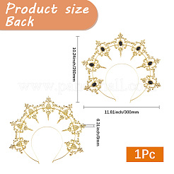 Пластиковые резинки для волос в виде короны богини OHAR-WH20010-02C