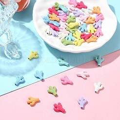 50шт 10 цвета окрашенные распылением бусины из сплава&nbsp;FIND-CJ0003-18