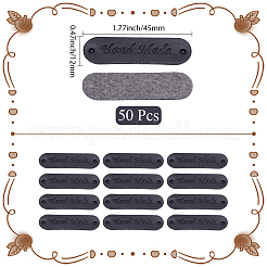 Этикетки из искусственной кожи 50 шт.&nbsp;DIY-CL0002-07A