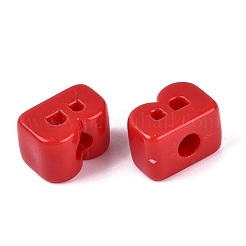 Perline europei acrilici opachi&nbsp;OACR-M027-01B-05