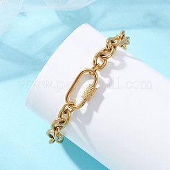 Armbänder aus 304er Edelstahl im Singapur-Stil für Damen&nbsp;BJEW-JB14064
