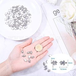 Сплавочные овальные бусины тибетского стиля  TIBEB-PH0004-50