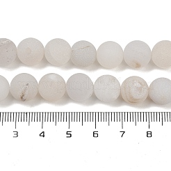 Натуральный druzy агатовые бусы пряди&nbsp;G-NH0024-A10-10mm