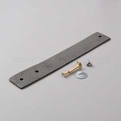 Schubladengriffe aus PU-Leder mit Litschi-Textur&nbsp;LS-FIND-WH0136-82