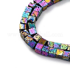 Гальванические бусины из натуральной лавы&nbsp;G-A256-B01-02D