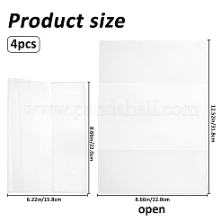 Transparenter PVC-Buchumschlag&nbsp;AJEW-WH0596-723B