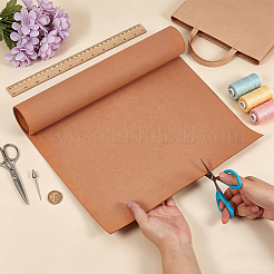バッグや財布用の混合レザー手工芸ライナーロール  長方形  砂茶色  1500x350x0.8mm&nbsp;AJEW-WH0643-143C