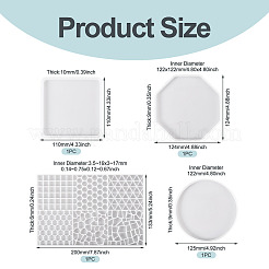 4шт 4 стиля набор силиконовых форм для подставок под чашки&nbsp;DIY-TA0013-69