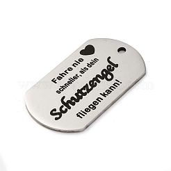 Подвески из нержавеющей стали 201 с защитой от потускнения STAS-R002-02P-11