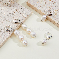 2 пара серег-колец из нержавеющей стали 201&nbsp;EJEW-HS00009