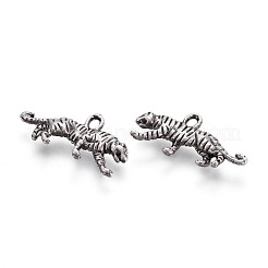 Tibetischer stil Aluminium Anhänger & Charms&nbsp;TIBEP-T002-09TAS-NR
