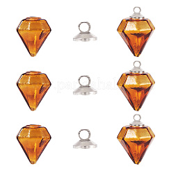 Наборы для самостоятельного изготовления подвесок из стеклянных бутылок с бриллиантами DIY-TA0012-40E