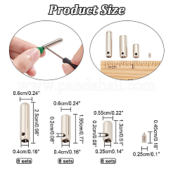 24 комплект 3-х стильных заглушек для шнура-затяжки из сплава&nbsp;FIND-NB0003-86