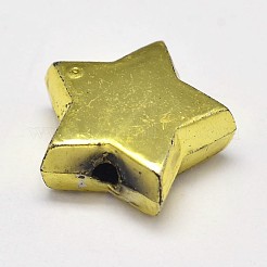 Metallico placcato perline stella acrilici&nbsp;PACR-O002-01