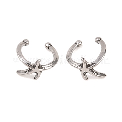 Серьги-звезды из нержавеющей стали 316&nbsp;AJEW-C044-11AS