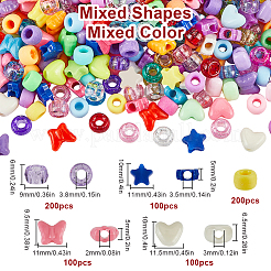 5 стиль пластиковые бусины KY-SC0002-27