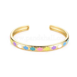 Браслет-манжета с эмалью на руку hamsa&nbsp;BJEW-S141-010