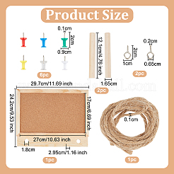 Пробковая доска объявлений AJEW-WH0472-04B