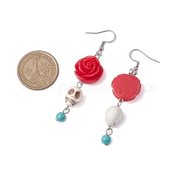 Серьги-подвески из нержавеющей стали 304 EJEW-JE05994