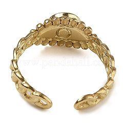 Anneaux de doigts de jade blancs naturels&nbsp;RJEW-U027-01G-09