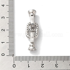 Овальная стойка с покрытием из латуни с микропаве KK-A225-09P