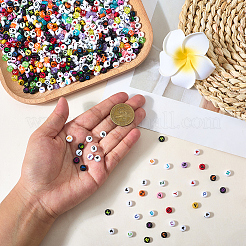 1400 шт. 8 стиля акриловые бусины с горизонтальными отверстиями&nbsp;SACR-PA0001-10
