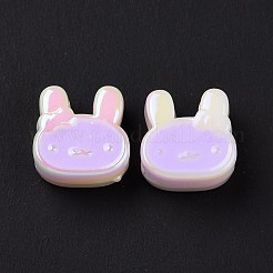 УФ-покрытие Радужные переливающиеся акриловые европейские бусины SACR-E009-32