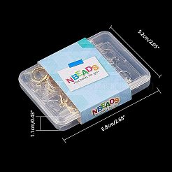 Латунные серьги-обручи KK-NB0002-27