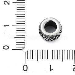 Европейские бусины из нержавеющей стали 304 STAS-H219-04AS