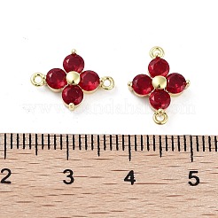 Подвески из латуни с покрытием из латуни и кубическим цирконием&nbsp;KK-H474-20G-04