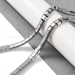 Гальванические нити из синтетических немагнитных гематитовых бусин G-Q174-01A