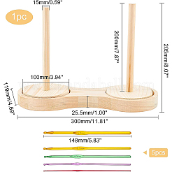 1 набор вращающихся деревянных прядильных машинок для пряжи DIY-BC0005-79