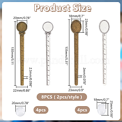8 шт. 2 стила в тибетском стиле AJEW-HY0002-04