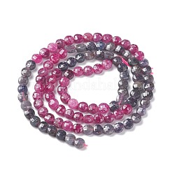 Натуральный красный корунд / рубиновый и сапфировый бисер G-R460-017