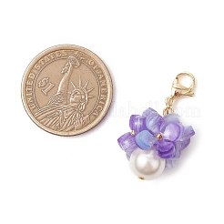 Украшение подвески из ракушки и жемчуга&nbsp;HJEW-TA00328