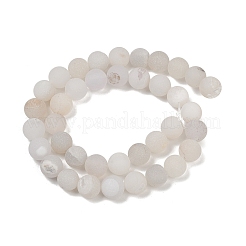 Натуральный druzy агатовые бусы пряди&nbsp;G-NH0024-A10-10mm