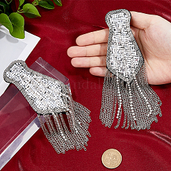 2шт модные погоны с кисточками&nbsp;DIY-FH0008-89B-P