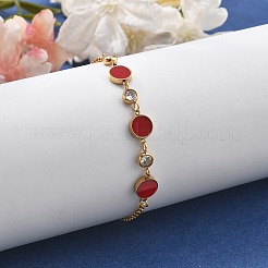 Браслеты из нержавеющей стали 304 с ионным покрытием (IP) BJEW-P345-10G-02