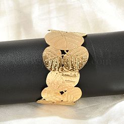 Браслеты-манжеты из нержавеющей стали 304 для женщин&nbsp;BJEW-B120-02G-01