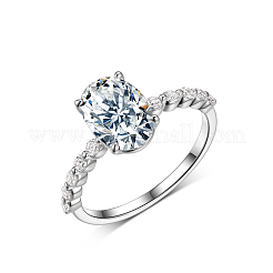 925 перстень из стерлингового серебра с микропаве из кубических цирконий для женщин KK5003-2