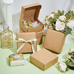 Складные квадратные подарочные коробки для хранения бумаги&nbsp;CON-WH0110-035E-01