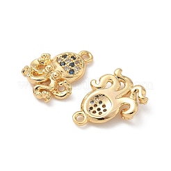 Adornos de latón micropavé de circonia cúbica&nbsp;KK-C099-01I-G