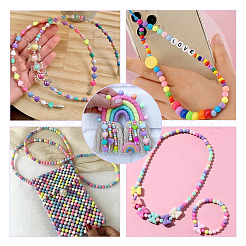 252шт 14 цвета непрозрачные акриловые бусины&nbsp;SACR-TA0001-49