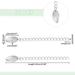 30 шт. удлинитель цепи из нержавеющей стали 304 STAS-UN0053-94