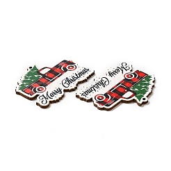 Большие деревянные подвески с рождественским принтом на одно лицо WOOD-D025-25